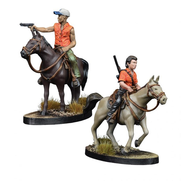 The Walking Dead Maggie & Glenn on Horseback