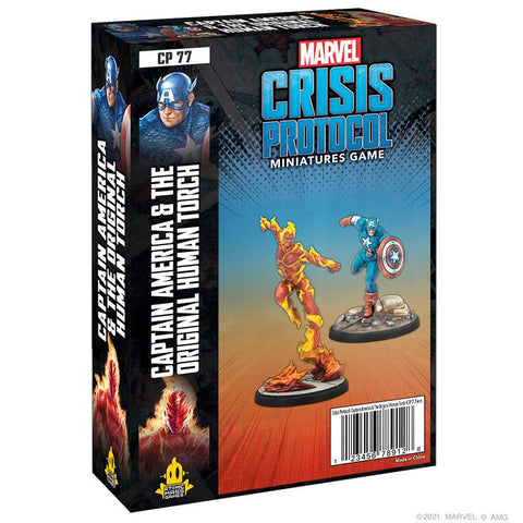 Marvel Crisis Protocol Captain America & The Original Human Torch